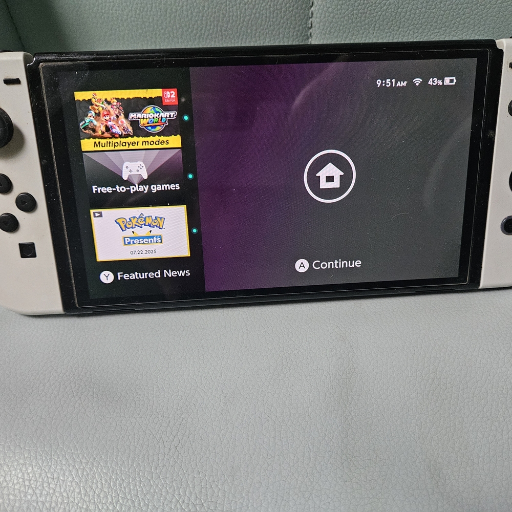 White Nintendo Switch OLED Console